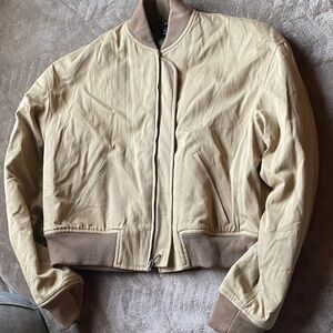Ralph Lauren Beige Bomber Jacket